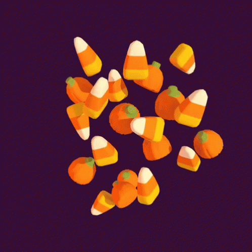 Candy Corn Moving 3d GIF