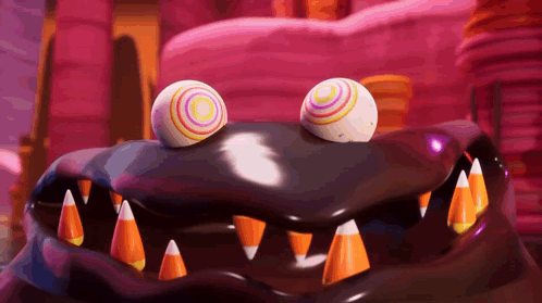 Candy Monster with Candy Corn Teeth