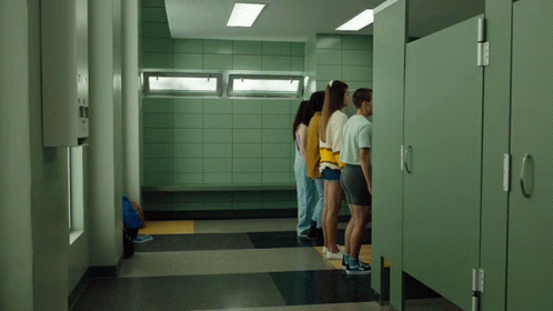 Candyman Bathroom Clip Of Shock Girls GIF