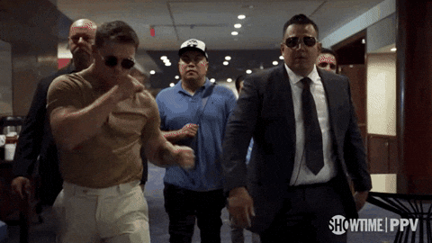 Canelo Álvarez Air Punching Walking GIF