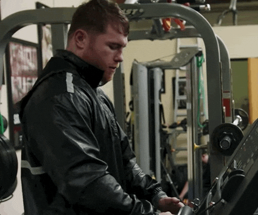 Canelo Álvarez Working Out Treadmill GIF