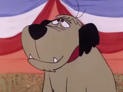 Canine Sidekick Muttley Giggling GIF