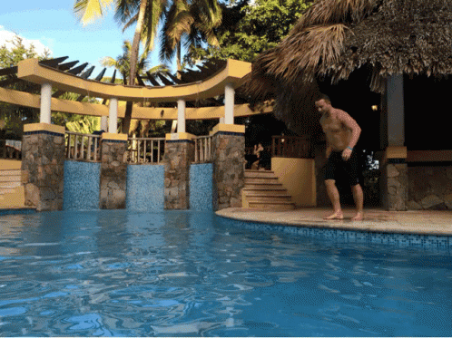 Cannonball Dive Holding The Knee GIF