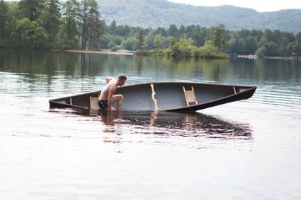 Canoe Slowly Sinking GIF