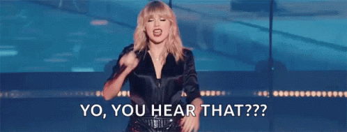 Cant Hear You Taylor Swift GIF