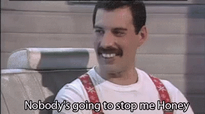 Freddie Mercury Cant Stop Wont Stop GIF