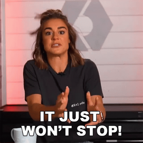 Hysterical Woman Cant Stop Wont Stop GIF