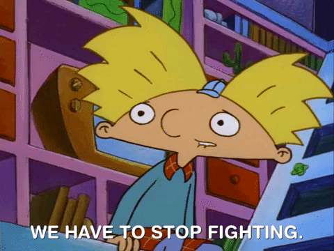 Cant We All Just Get Along Arnold Cartoon GIF