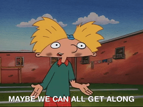 Cant We All Just Get Along Hey Arnold GIF