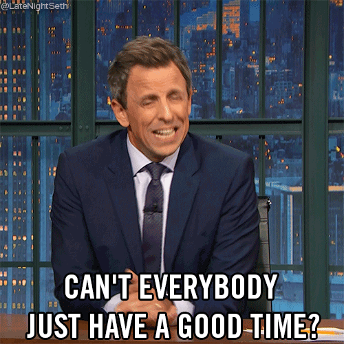 Cant We All Just Get Along Seth Meyers GIF