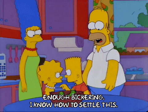 Cant We All Just Get Along The Simpsons GIF