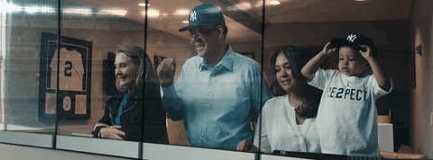Cap Cheer Family Watching Sports GIF