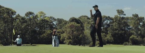 Cap Serious Playing Golf GIF