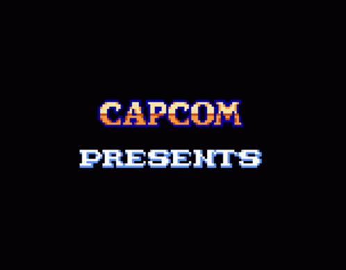 Capcom Presents On Black Background GIF