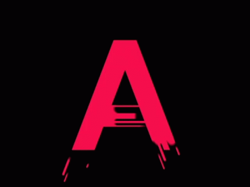 Capital Red Letter A Animation GIF