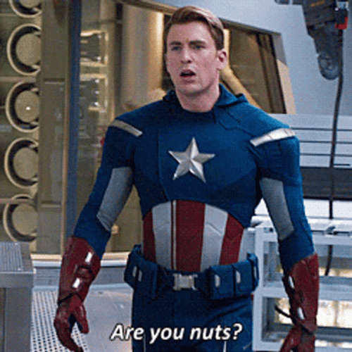 Captain America Are You Nuts GIF