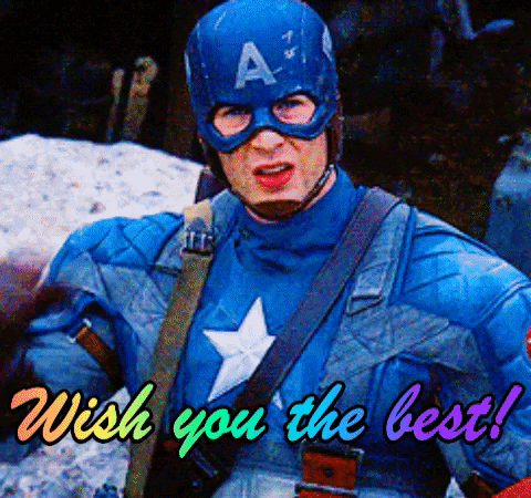 Captain America Best Wishes Salute GIF