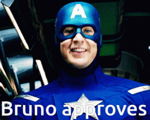 Captain America Costume Bruno Approves