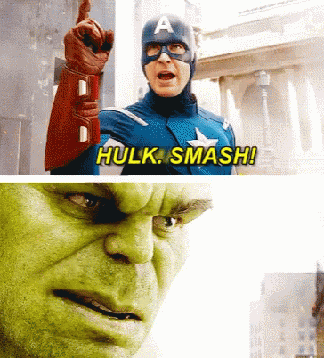 Captain America Costume Man Says Hulk Smash