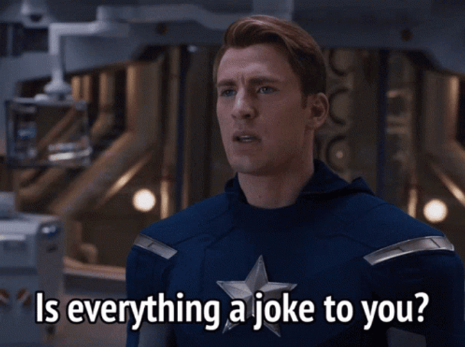 Captain America Everything Is A Joke GIF