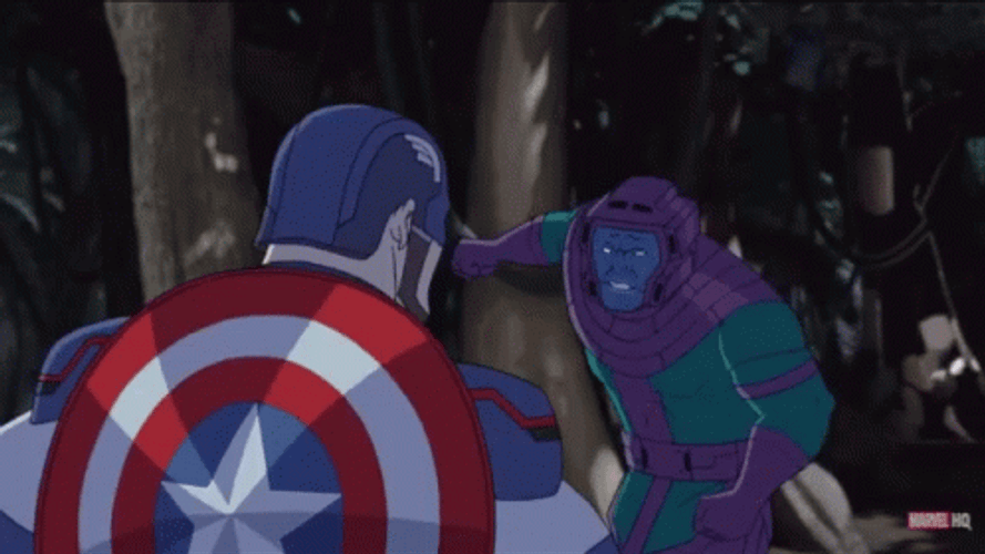 Captain America Fighting GIF