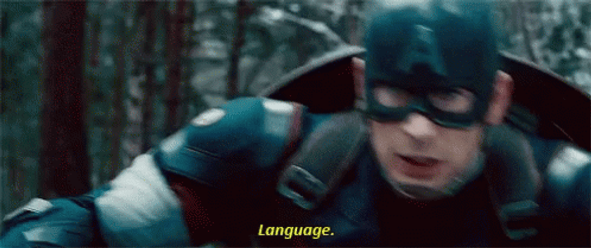 Captain America Language GIF