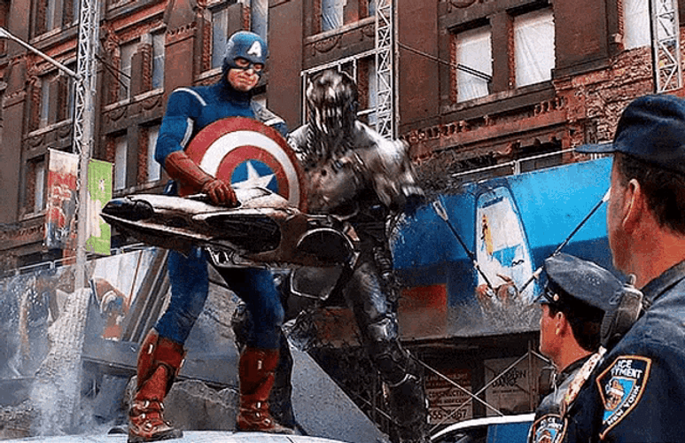 Captain America Mad Attack GIF