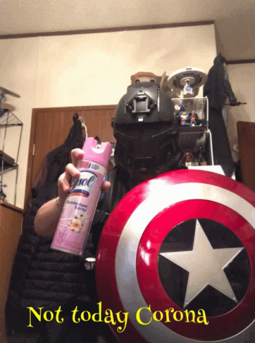Captain America Not Today Corona GIF