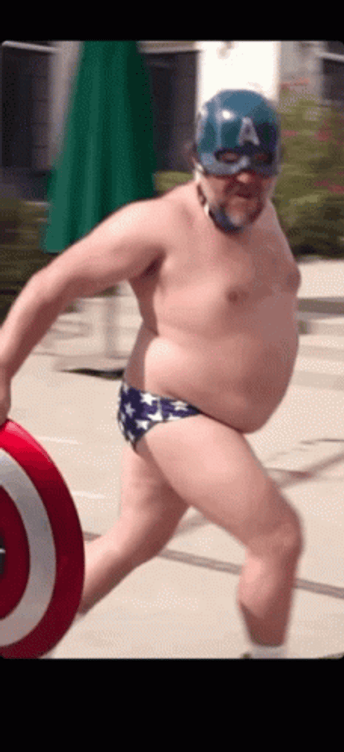 Captain America Running Fast Meme  GIF