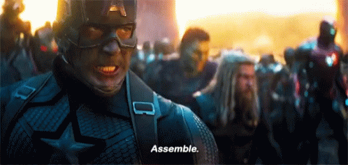 Captain America Says Assemble GIF