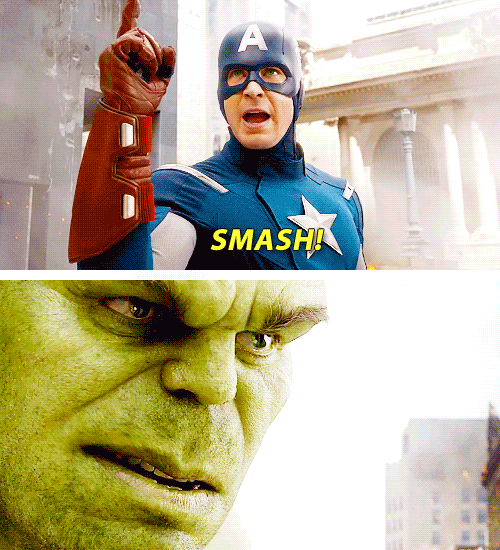 Captain America Says Smash GIF