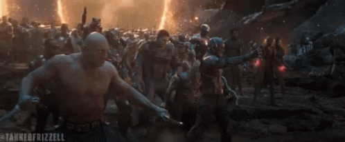 Captain America Stands In Front Of A Group Of Soldiers With The Caption Tanner Frizzell GIF