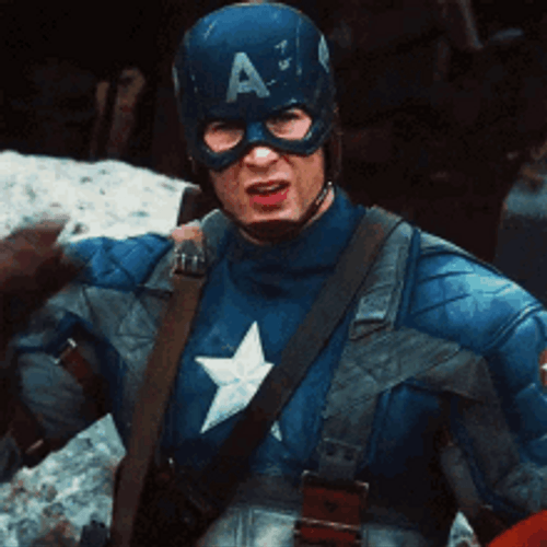 Captain America Steve Rogers Tired Salute GIF