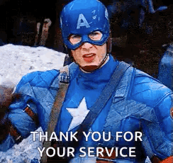 Captain America Thank You Salute Meme GIF