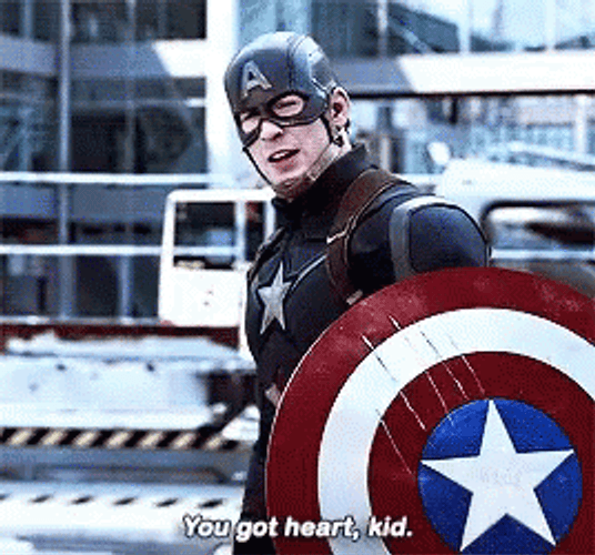 Captain America You Got A Heart Kid GIF