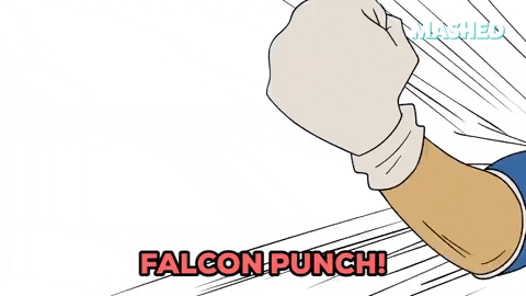 Captain Falcon Anime Fights GIF