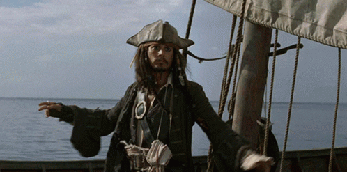 Captain Jack Sparrow Hats Off GIF