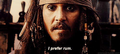 Captain Jack Sparrow Prefer Rum GIF