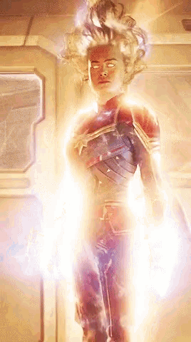 Captain Marvel Carol Danvers Gif GIF