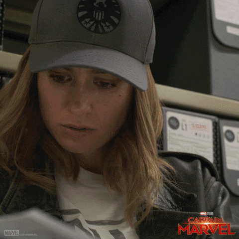 Captain Marvel Carol Danvers Space Battle GIF
