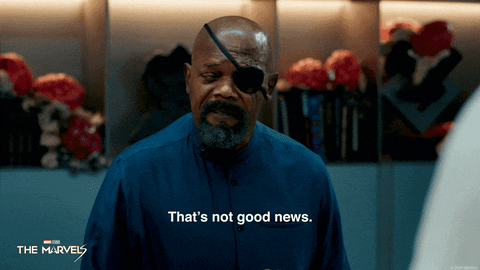 Captain Marvel Nick Fury That's Good News GIF