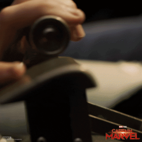 Captain Marvel Samuel Jackson Nick Fury GIF