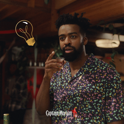 Captain Morgan Rum Bright Idea GIF