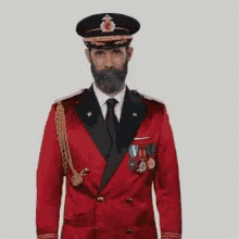 Captain Obvious Peace Sign GIF