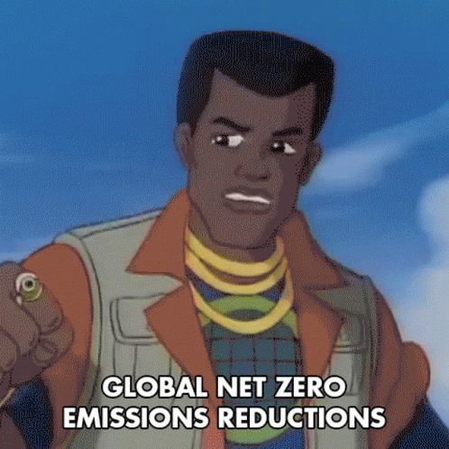 Captain Planet Global Net Zero Climate GIF