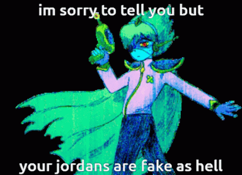 Captain Spaceboy Your Jordan Are Fake GIF