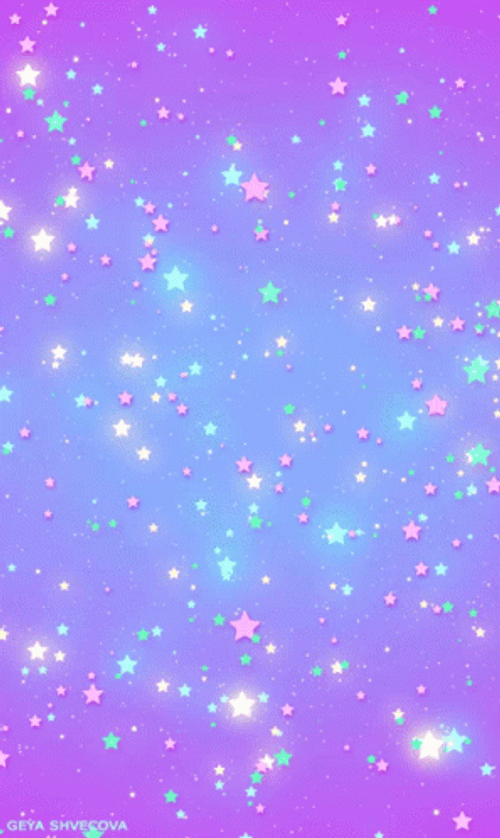 Pink Glitter Text Loading GIF