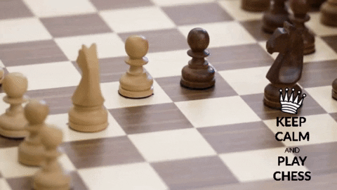 Capturing Pawn Chess Game GIF