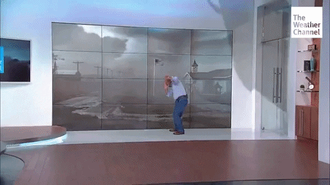 Car Crash Jim Cantore GIF