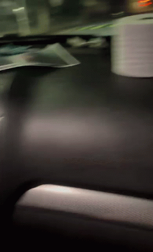 Car Dashboard With Toilet Paper Roll GIF